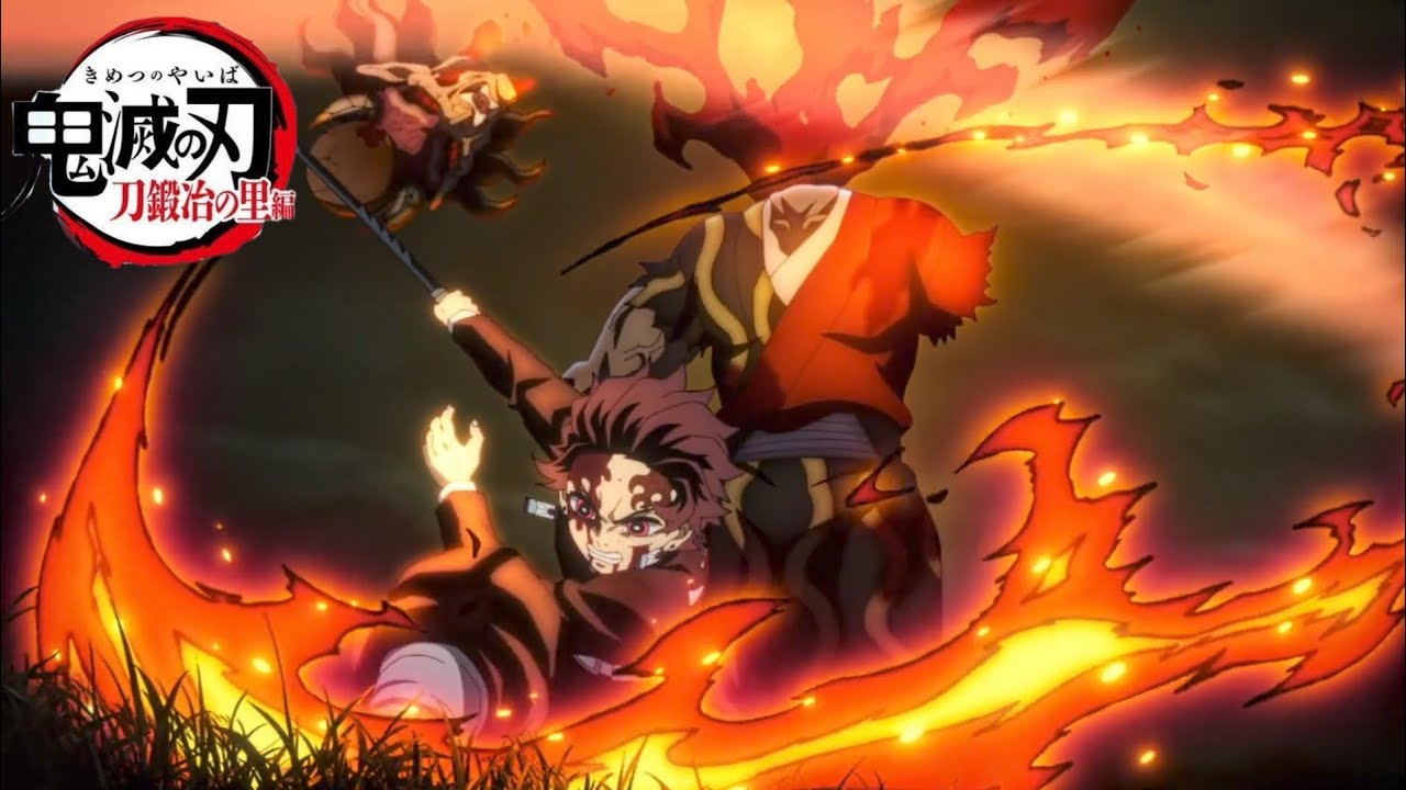 TANJIRO vs HANTENGU - All Hinokami Kagura Forms 🔥日の呼吸🔥