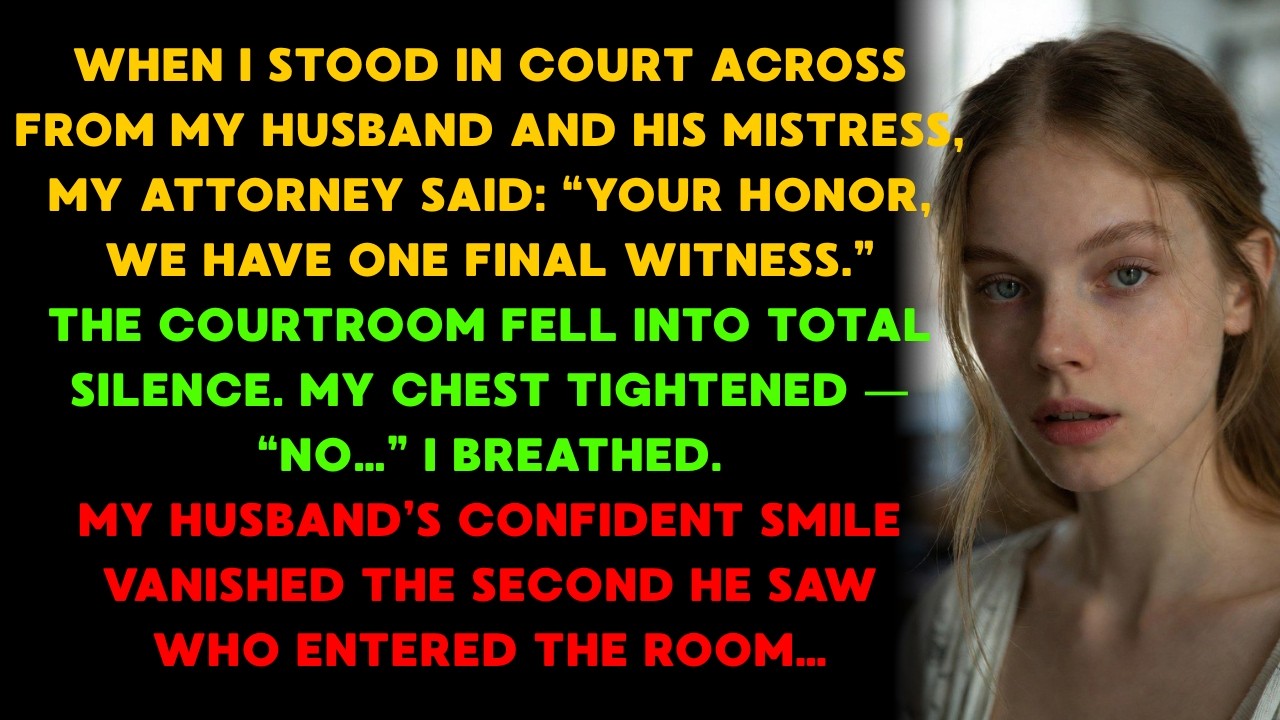 When the “Surprise Witness” Walked Into the Courtroom — My Husband and His Lawyer Went White!