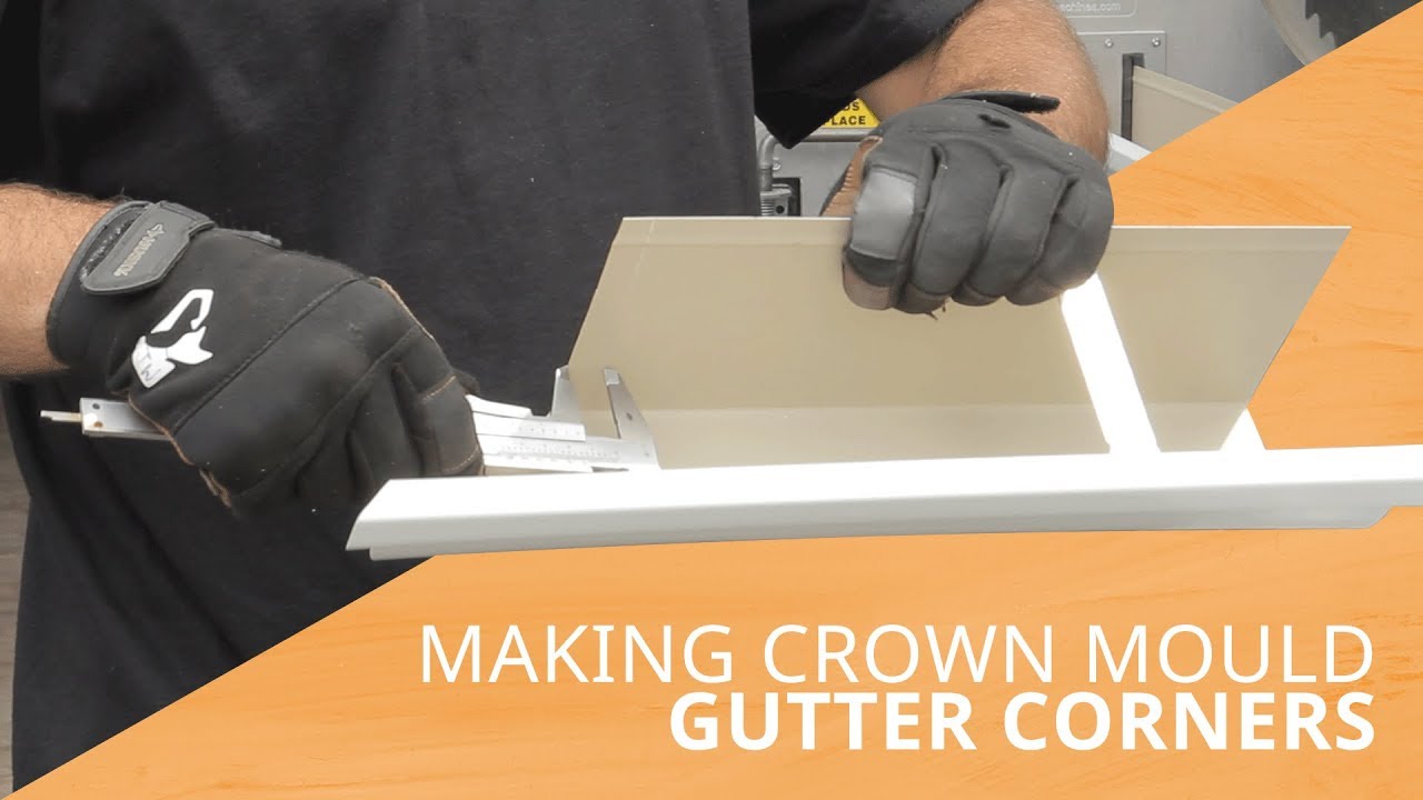 Как сделать внутренние и внешние углы на водосточной трубе Nasser Crown