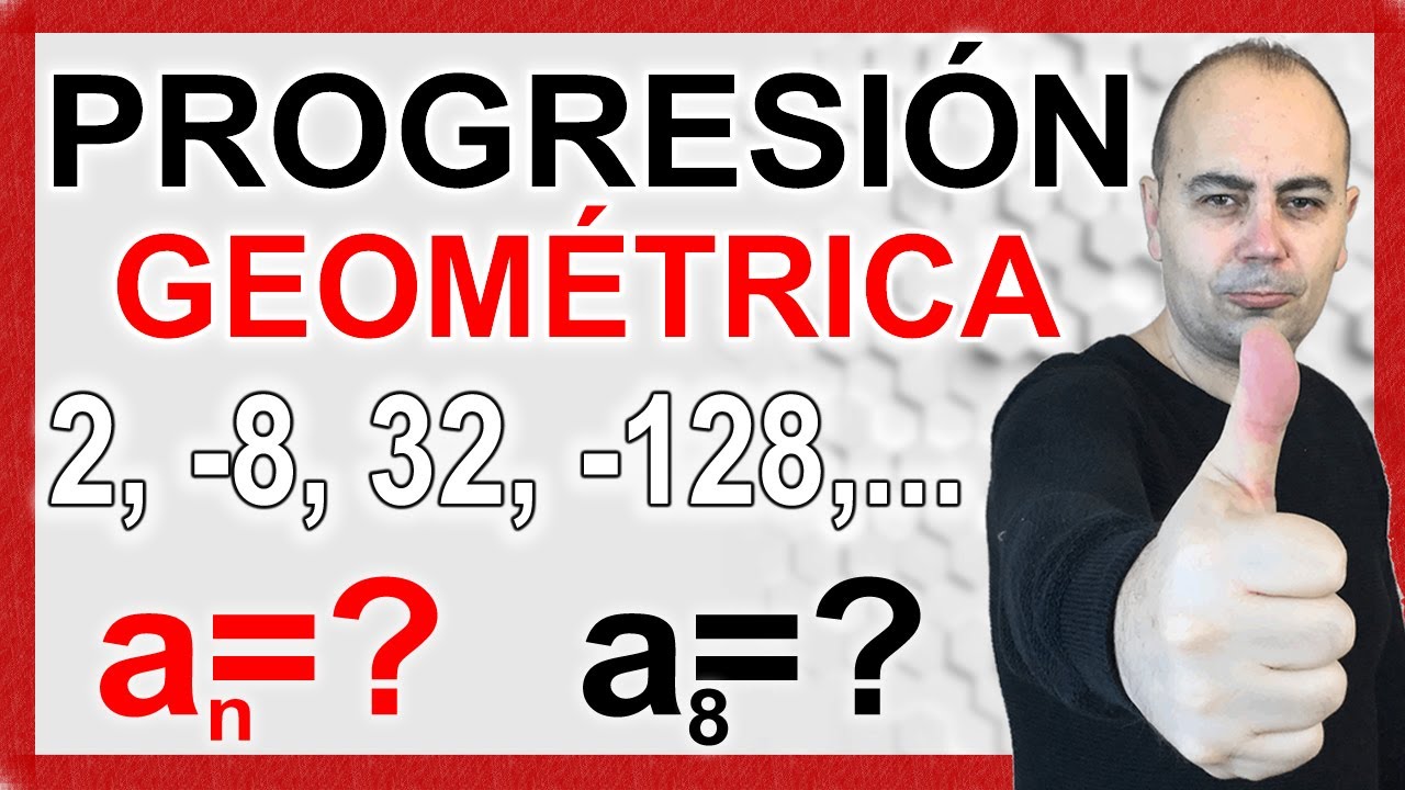 PROGRESI&Oacute;N geom&eacute;trica 📐 T&Eacute;RMINO general y OCTAVO t&eacute;rmino