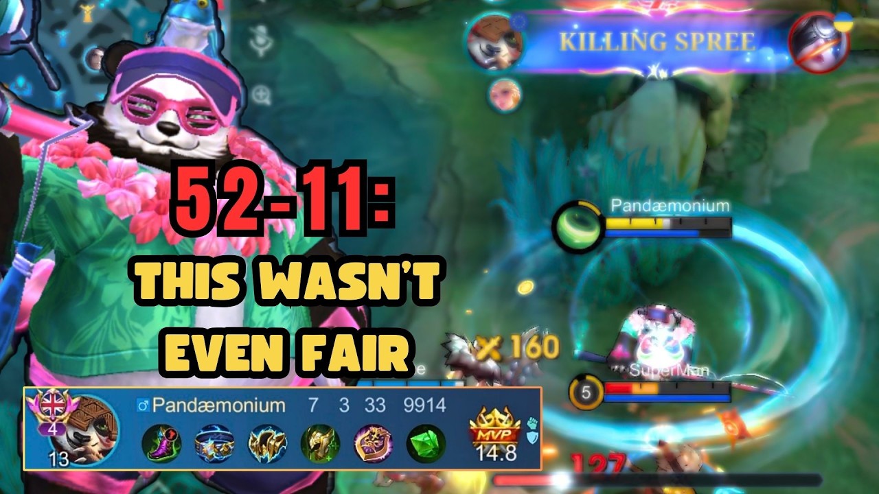52-11 SCORELINE… THIS WASN’T EVEN FAIR (Akai Roam) | MLBB