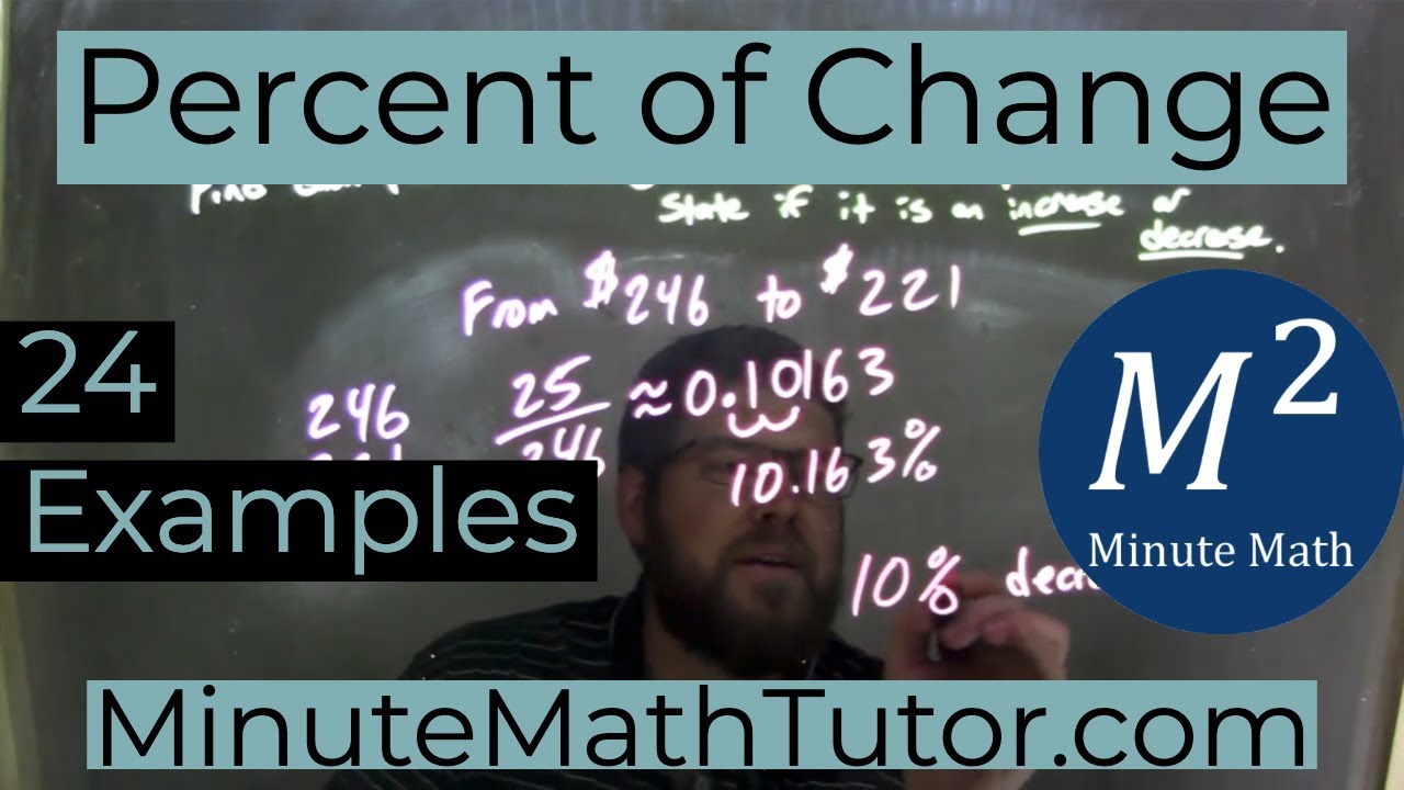 Percent of Change | 24 Examples