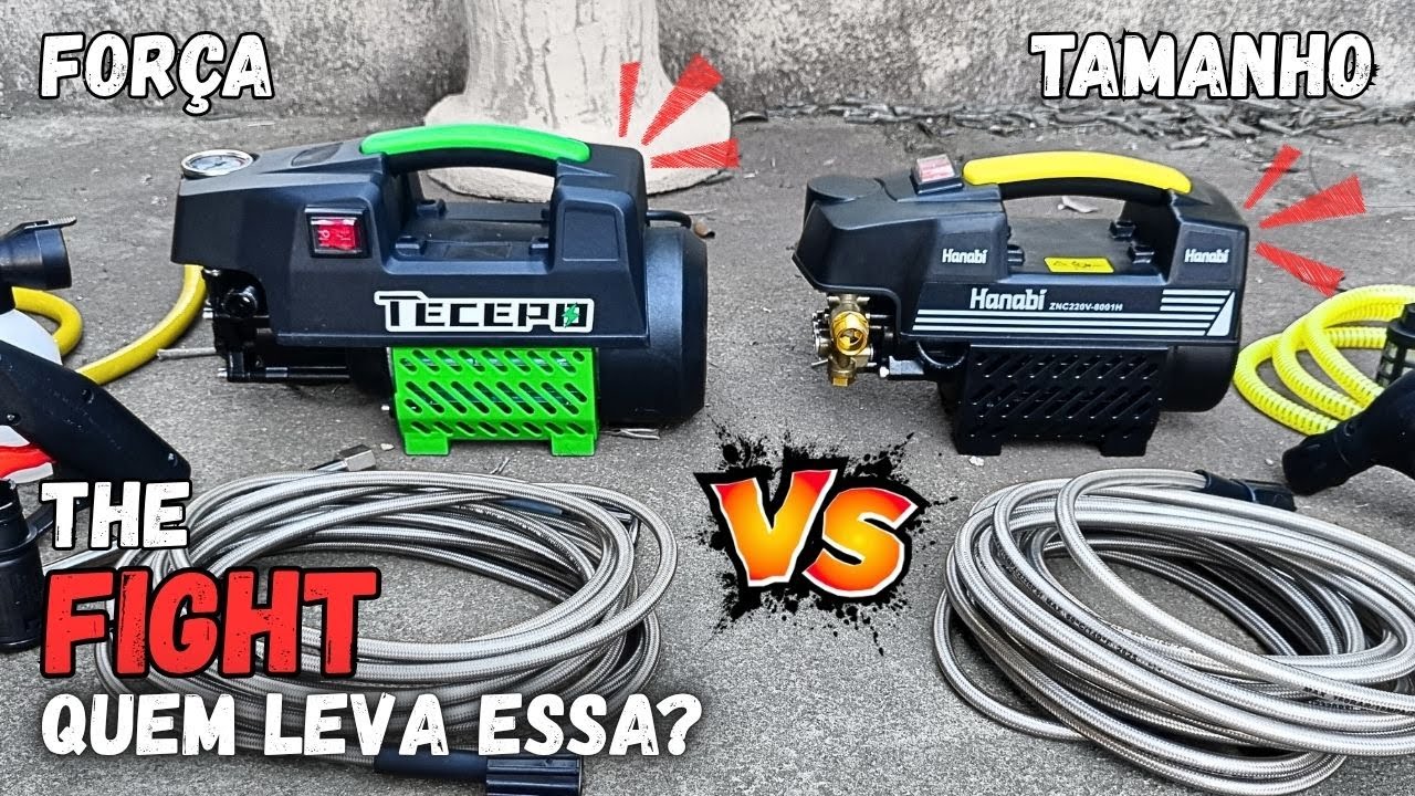 TECEPO ou HANABI? – Lavadora de Pressão Motor a Indução, Teste de Pressão e com SnowFoam! | LPC