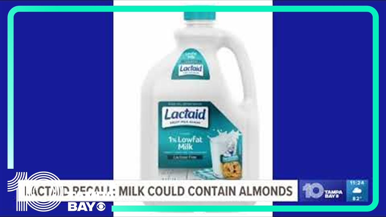 Lactaid milk recalled in 27 states over potential almond contamination