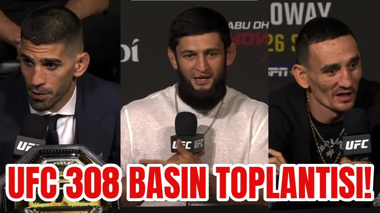 (TÜRKÇE) UFC 308 BASIN TOPLANTISI | Topuria vs Holloway & Khamzat vs Whittaker & İbo Aslan
