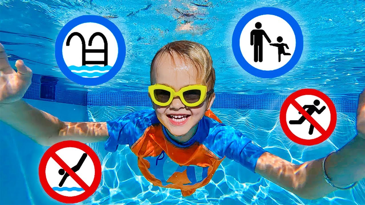 Chris aprende reglas de seguridad en la piscina - Cuento útil para niños