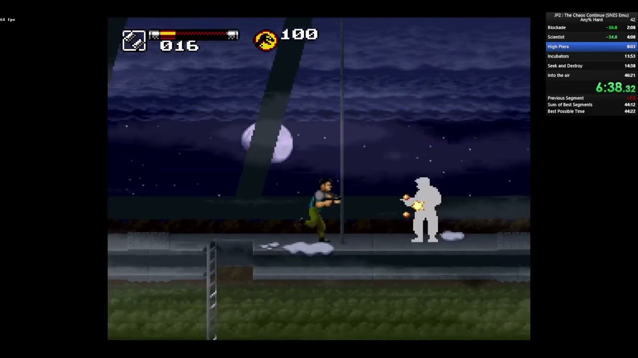 Jurassic Park 2 The Chaos Continues Hard Any% Emu in 43m46 [New PB]