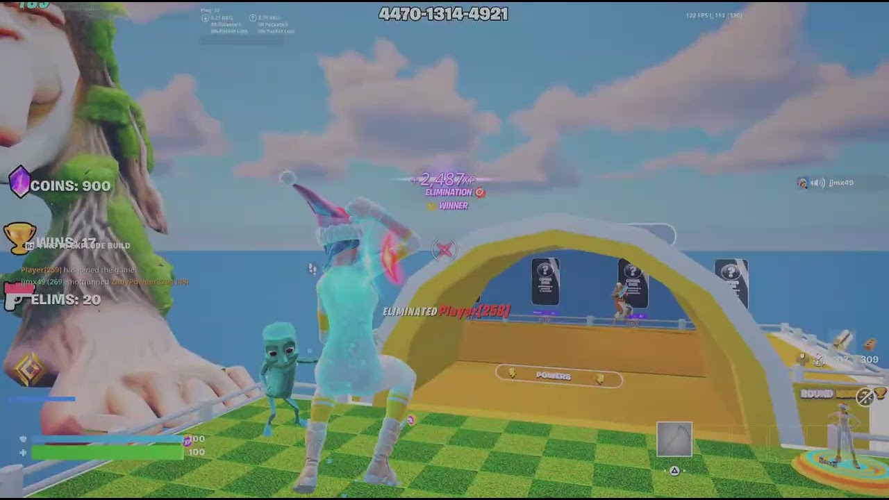 Fortnite meme box fight fills 120fps 4k
