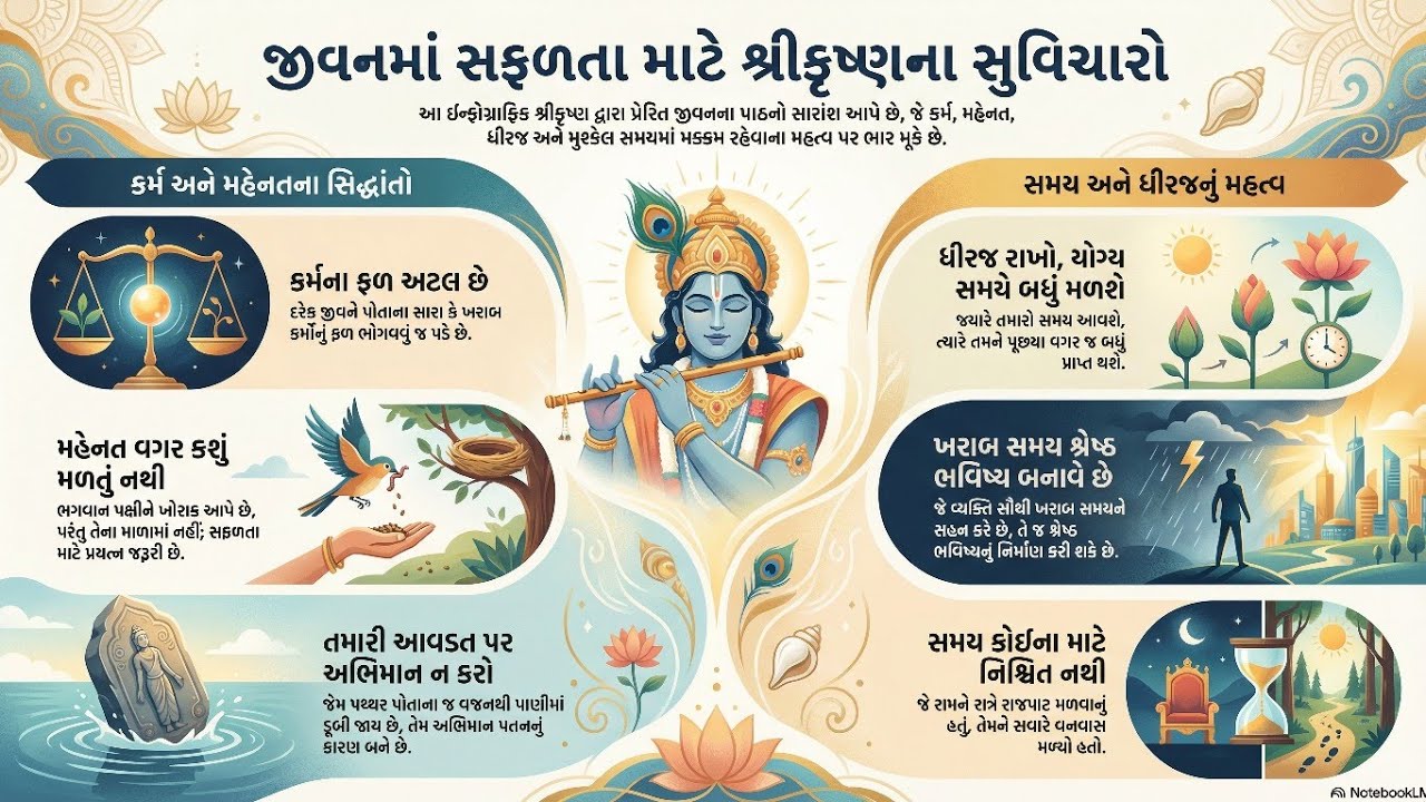 શ્રીકૃષ્ણના આ ઉપદેશો બદલી નાખશે તમારું જીવન | મોક્ષ અને સફળતાનો માર્ગ