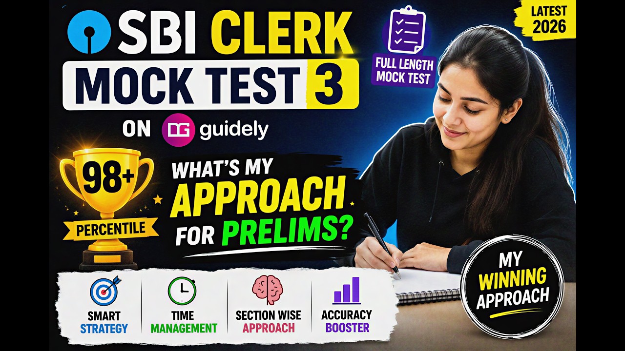 GUIDELY SBI CLERK TEST 3