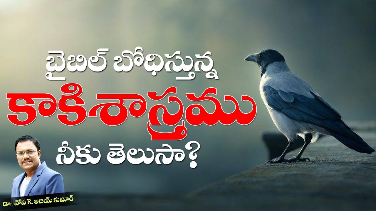 Consider The Ravens - బైబిల్ బోధిస్తున్న కాకి శాస్త్రము నీకు తెలుసా ? - Dr. Noah