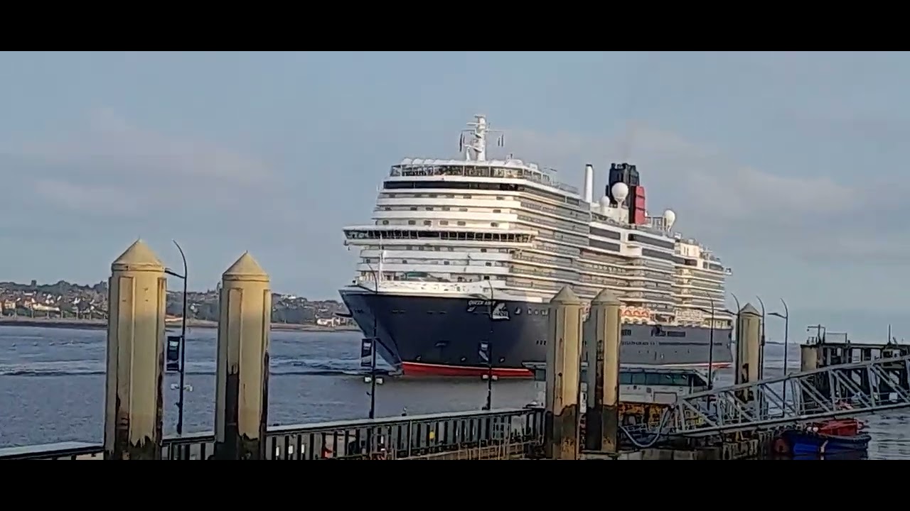 Queen Anne Cruise Ship 🚢 Arriving at the Pier Head, (7.20am)Liverpool/England 15/08/25
