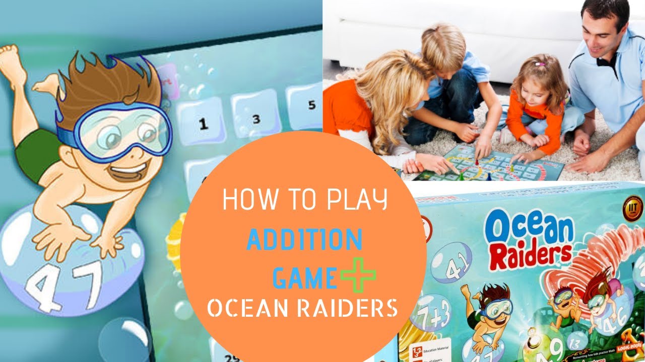 How to play Ocean Raiders Addition Math Game for kids