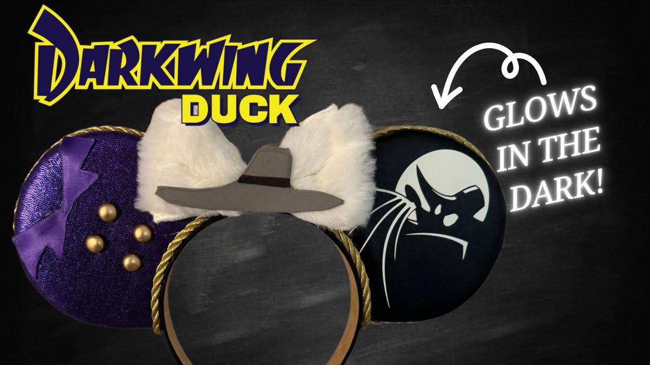 Darkwing Duck Glow in the Dark Mickey Ear Tutorial | Dream It DIY | How to Make Disney Ears
