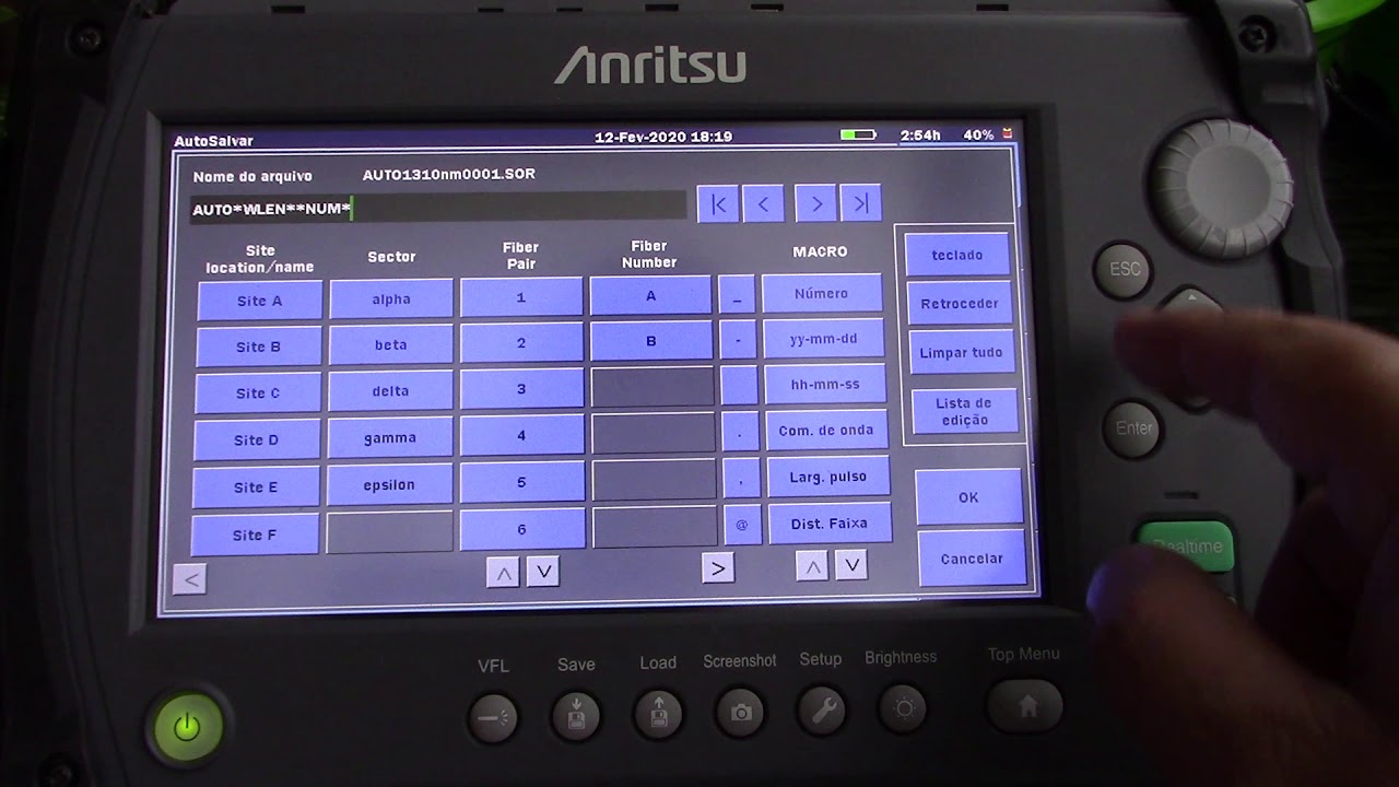 OTDR Anritsu MT9083 e MT9085 medindo enlaces ópticos longos