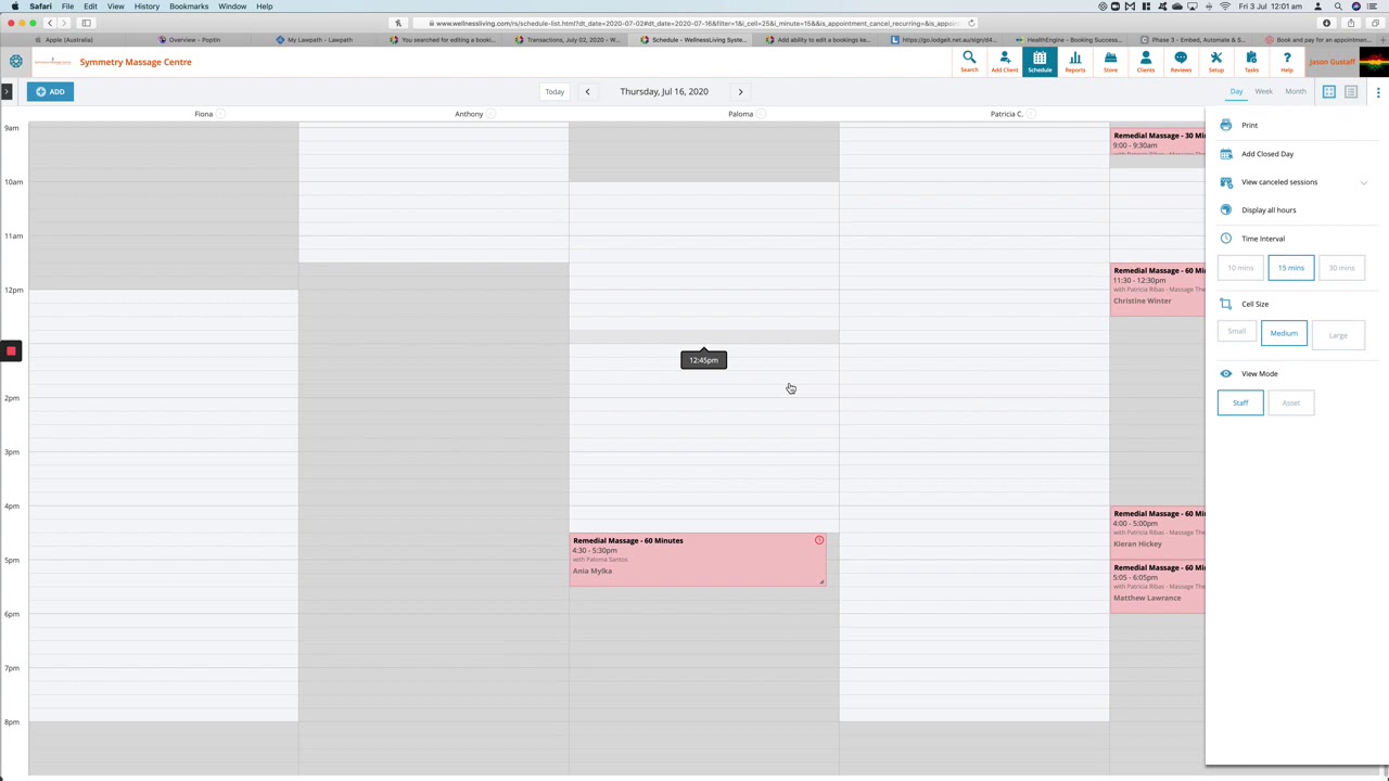 Wellness living desktop interface overview