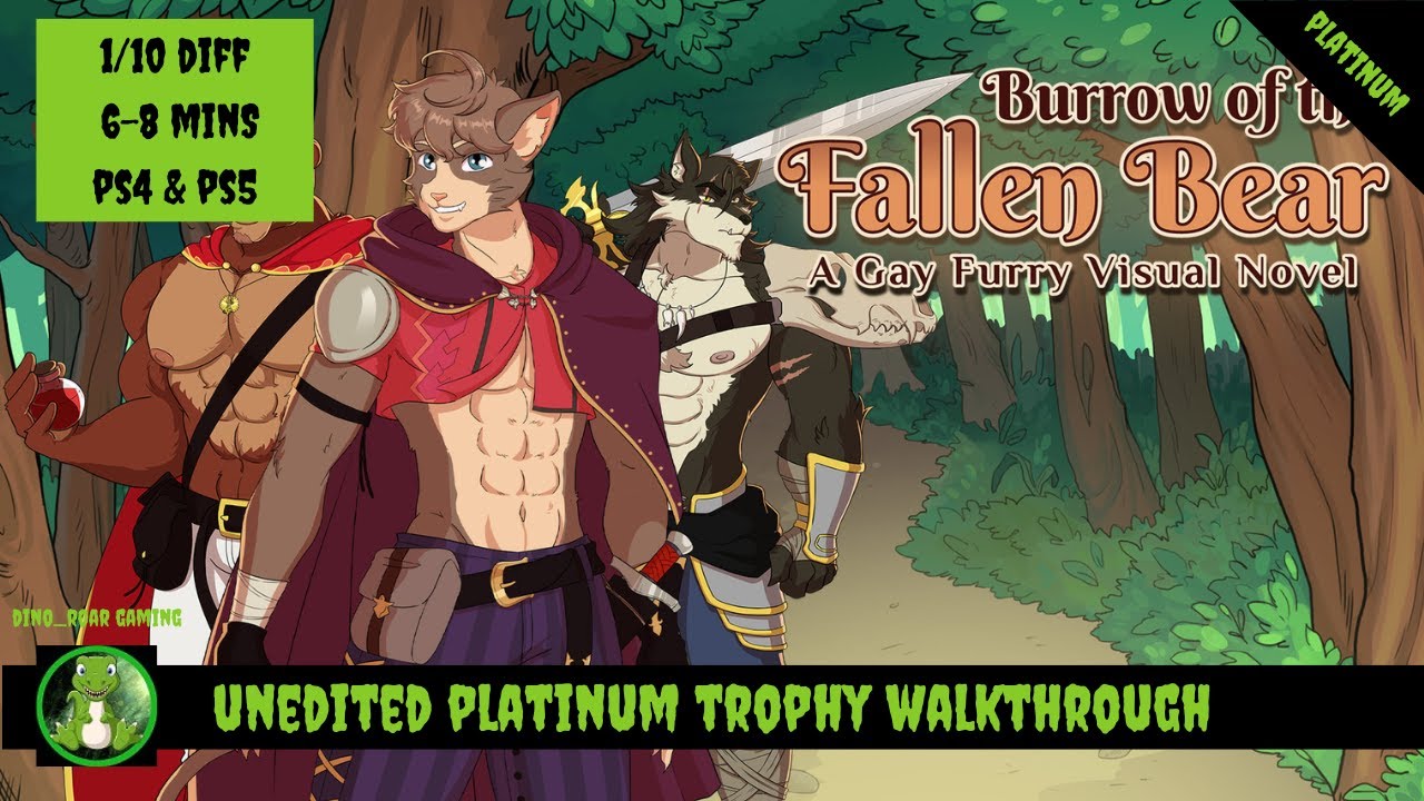 Burrow of the Fallen Bear: A Gay Furry Visual Novel - Full Unedited Platinum Trophy Walkthrough