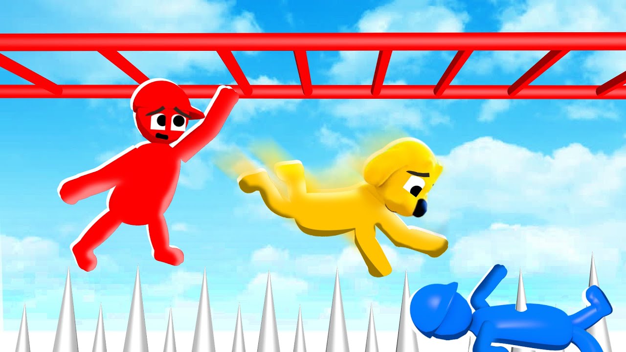 SALTOS EXTREMOS de PLASTILINA 😂 COMPAS EN HUMAN FALL FLAT