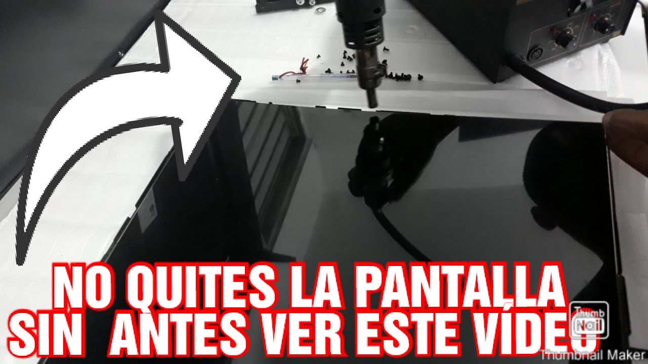 COMO QUITAR UNA PANTALLA PEGADA TV LED SMATTV MODEL.32LJ550B