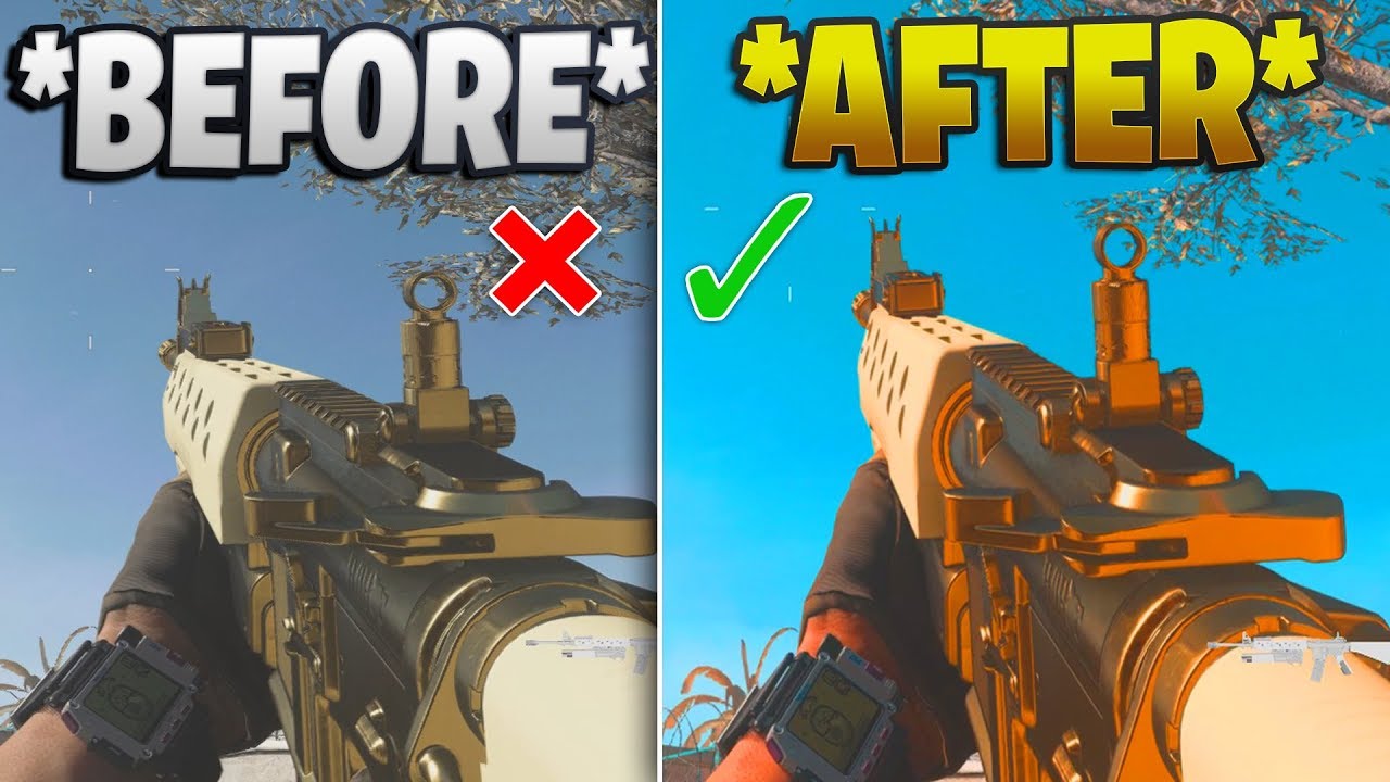 *BEST* MODERN WARFARE COLOR SETTINGS! (COD MW BEST GRAPHICS SETTINGS) Make Modern Warfare Colourful!
