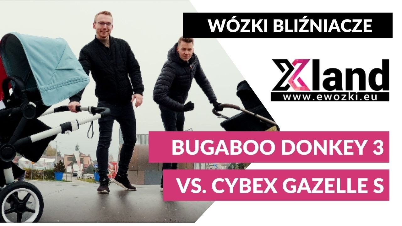 Wózki bliźniacze Bugaboo Donkey 3 vs. Cybex Gazelle S