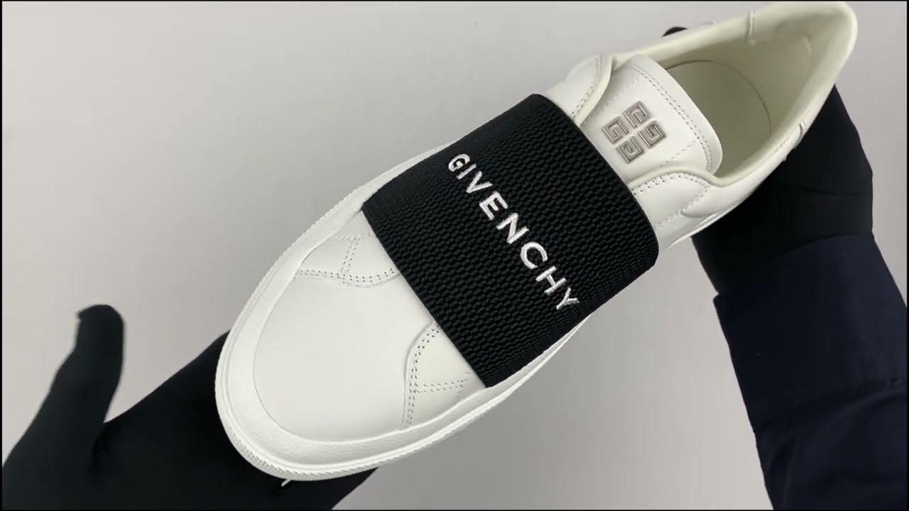 Givenchy City Court Sneakers in leather with GIVENCHY webbing BH005XH14X 116