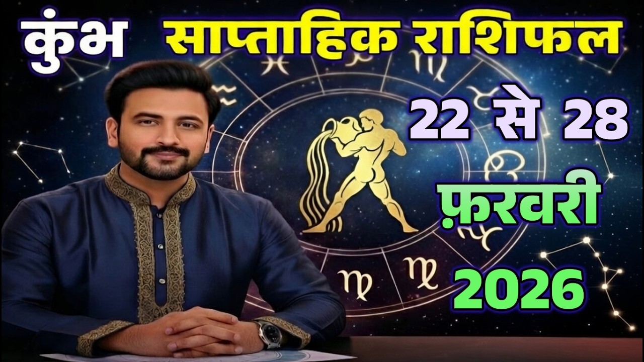 कुंभ राशि साप्ताहिक राशिफल | 22 से 28 फ़रवरी 2026 | पंचग्रही योग से बड़ा धमाका!? |#KumbhSaptahikRashi