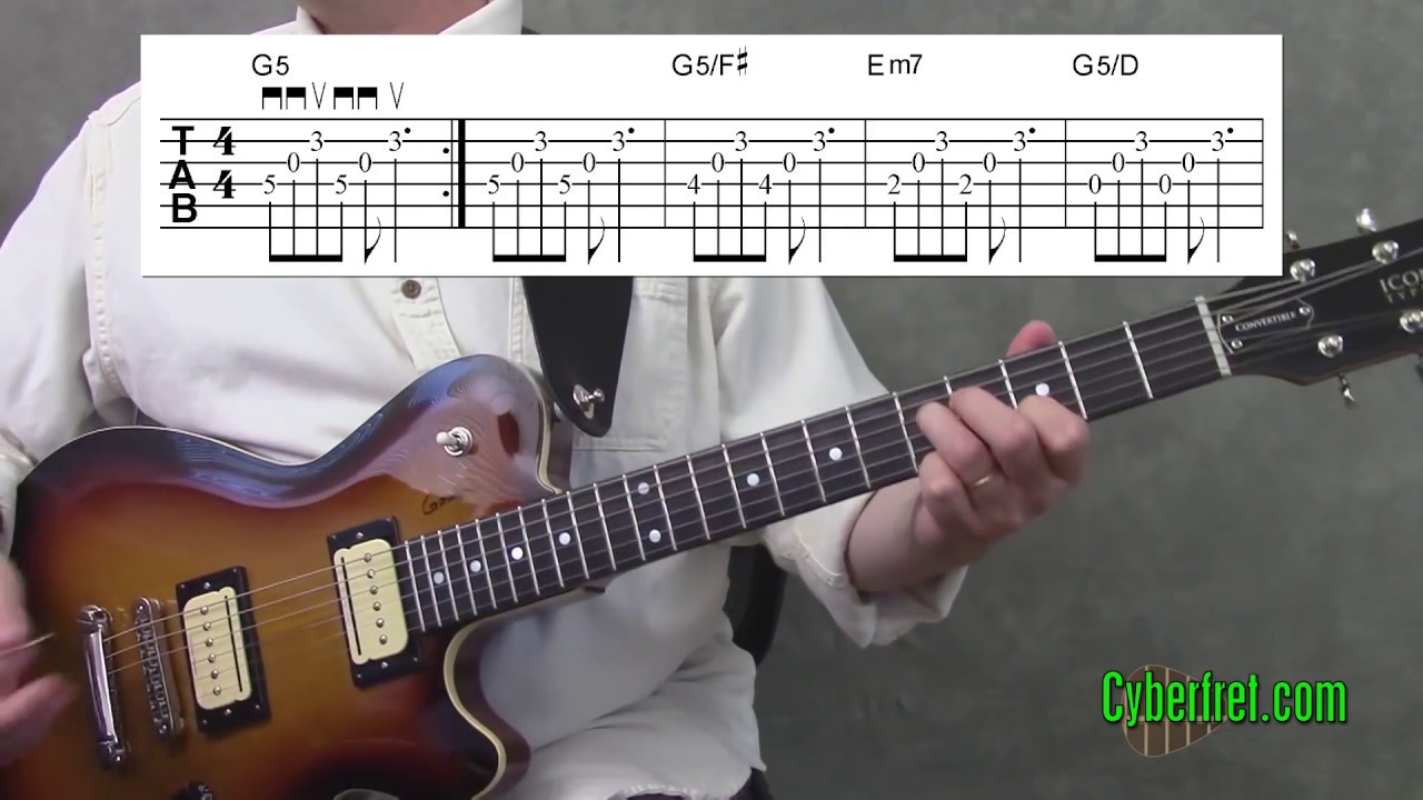 Wake Me Up When September Ends - Main Chord Riff Lesson