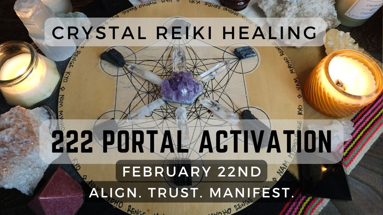 222 Portal Reiki Session | Crystal Grid for Alignment, Trust & Divine Timing