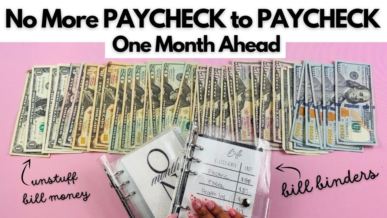 HOW TO GET A MONTH AHEAD ON BILLS | How to Save Money | MONTH AHEAD ON BILLS | Paycheck to Paycheck