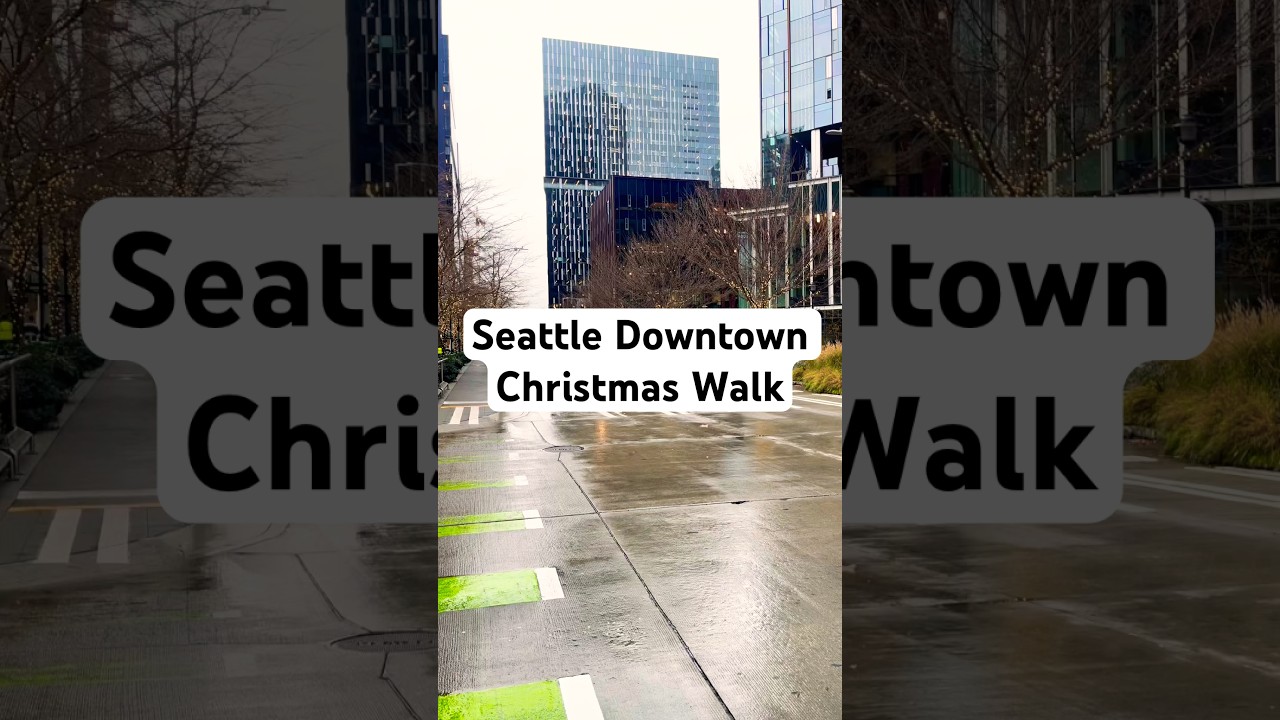 ⚡️Seattle Christmas Walk 🚶🏾‍♀️ | Walk to Amazon Sphere 