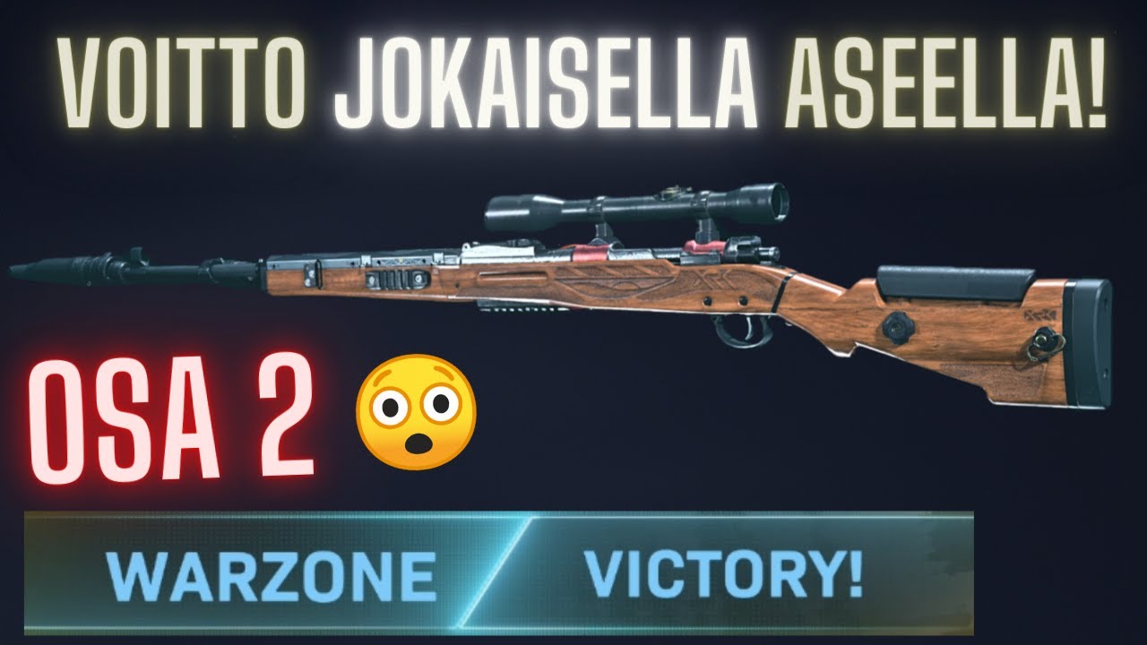 VOITTO JOKAISELLA ASEELLA #2 | KAR98 | WARZONE SUOMI