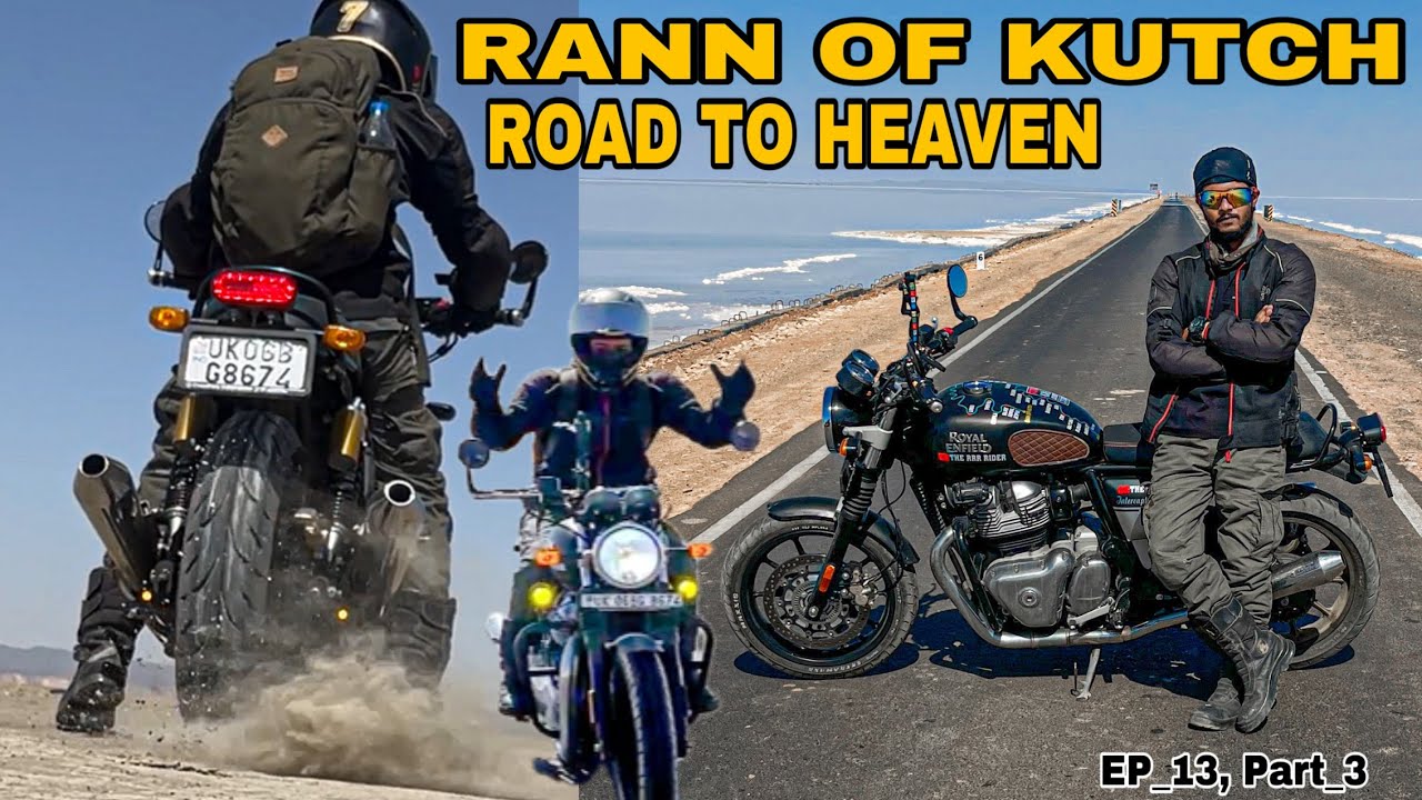 ROAD TO HEAVEN  || KUTCH GUJARAT || Solo Bike Ride Royal Enfield Interceptor 650 Finally I Reached