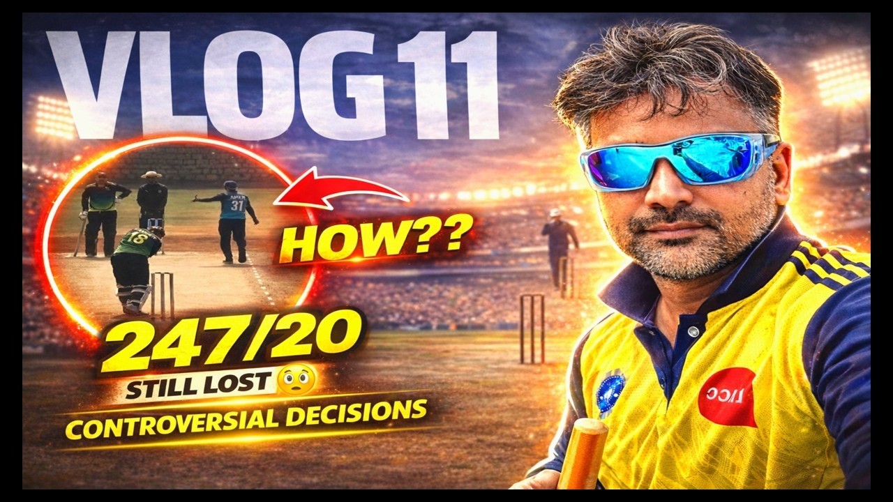 We Scored 247 in 20 Overs&hellip; STILL LOST 😳 | Controversial Decisions | VLOG 11