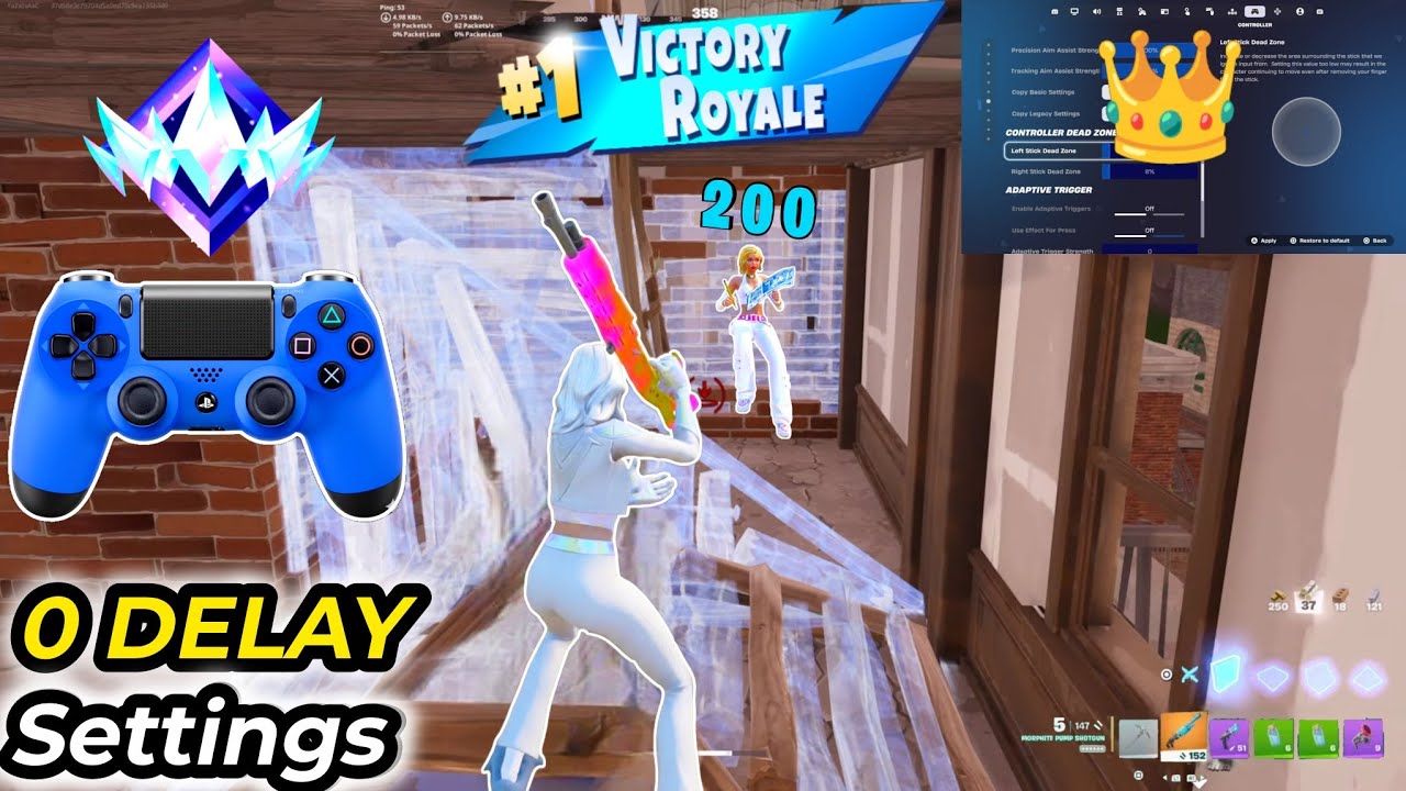 The KING of PS4 Controller doesn't need a PC to win at Unreal 👑 + Best controller Settings