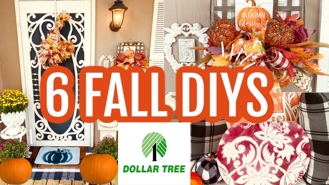 🍁6 DIY DOLLAR TREE HIGH END FALL DECOR CRAFTS🍁