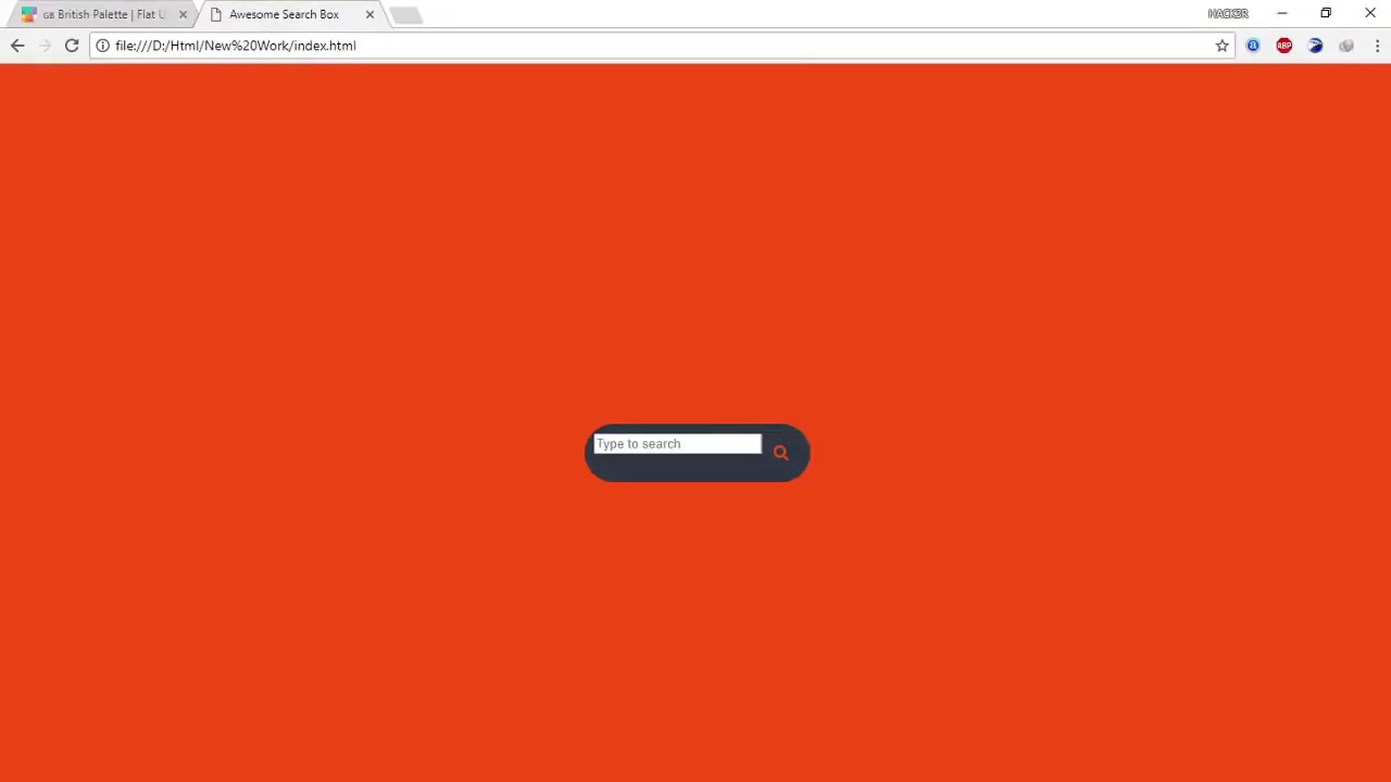 Awesome CSS Search Box Using Only HTML & CSS | Coding Area