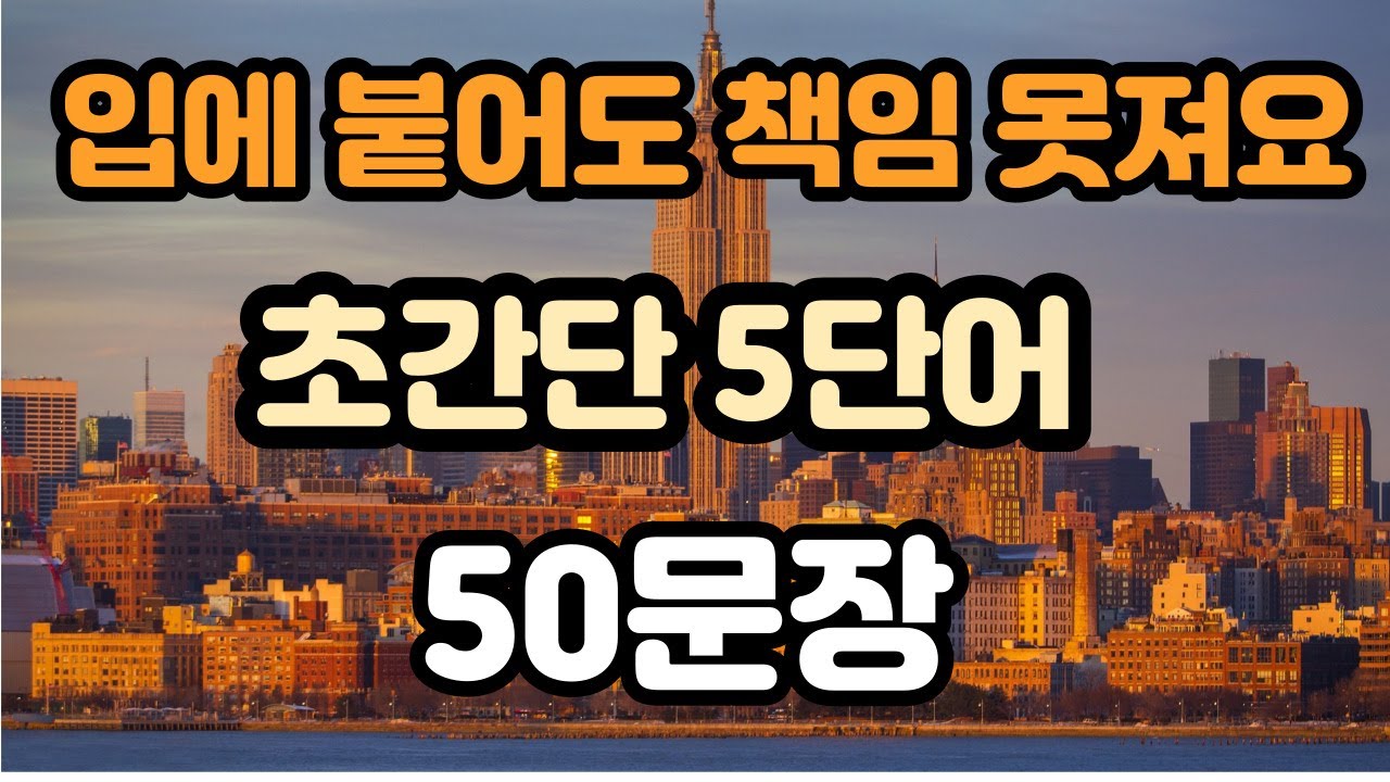 [로지스쿨]#53/반복하면 원어민으로 오해받는 이디엄 및 필수표현 50문장