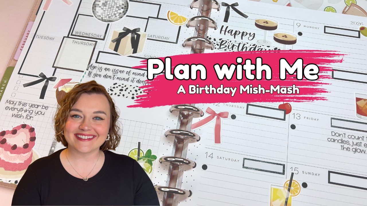 Планируйте вместе со мной // Классический ежедневник Happy Planner с панелью управления // 9-15 м...