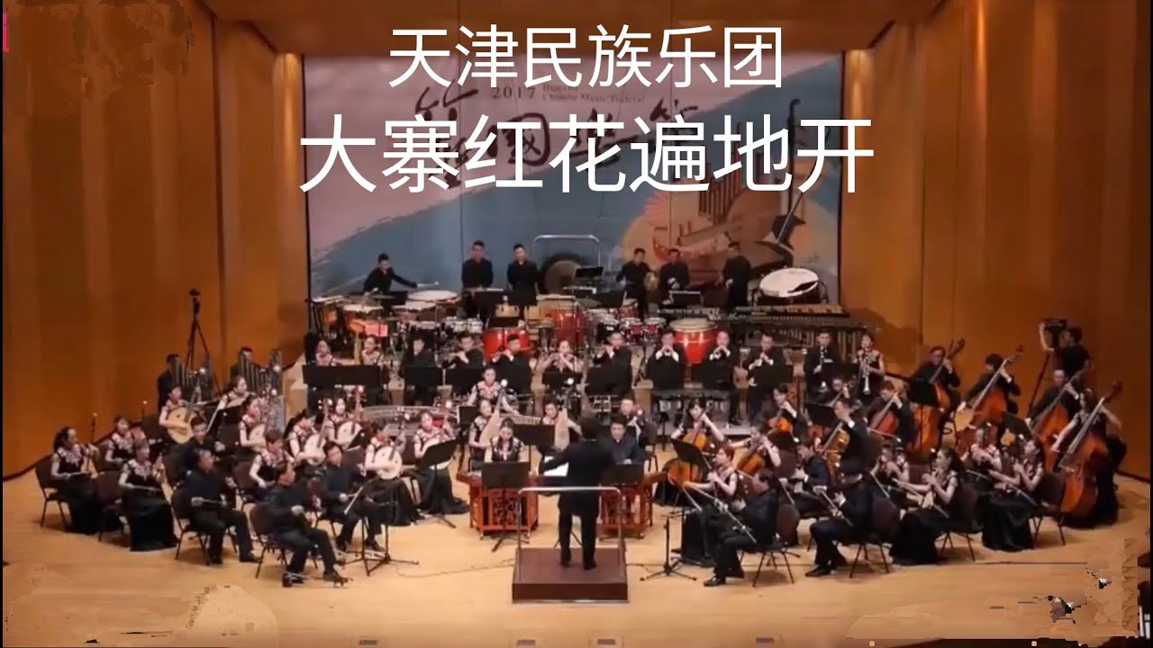 大寨红花遍地开  -  天津民族乐团【 立体声】 ，指挥 - 董俊杰