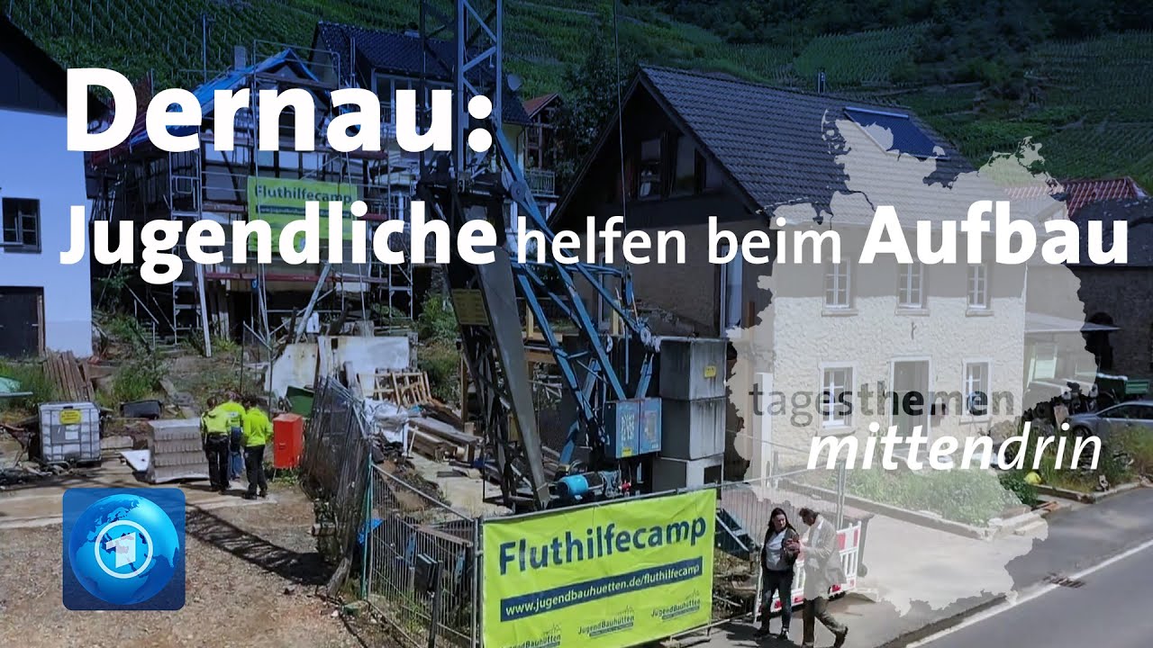 Dernau: Jugendliche helfen beim Wiederaufbau im Ahrtal | tagesthemen mittendrin