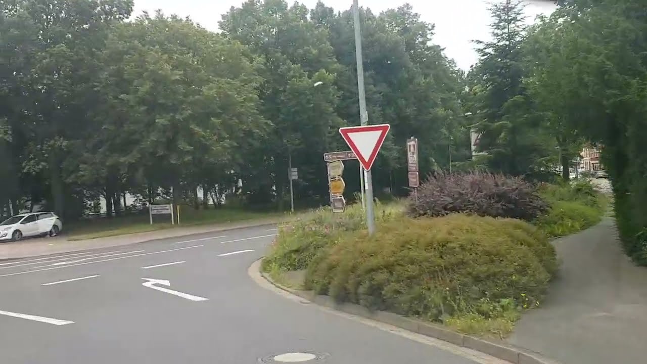 Fahrt von Silkerode im LK Eichsfeld in Thüringen nach Duderstadt im LK Göttingen in Niedersachsen