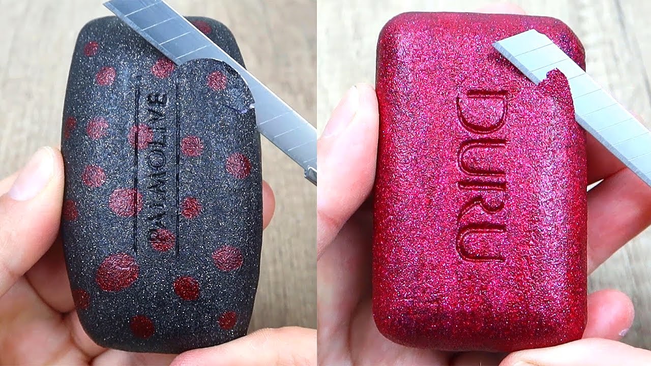 Relaxing Soap Cutting ASMR. Satisfying Soap and lipstick cutting. Corte de jabón - 630