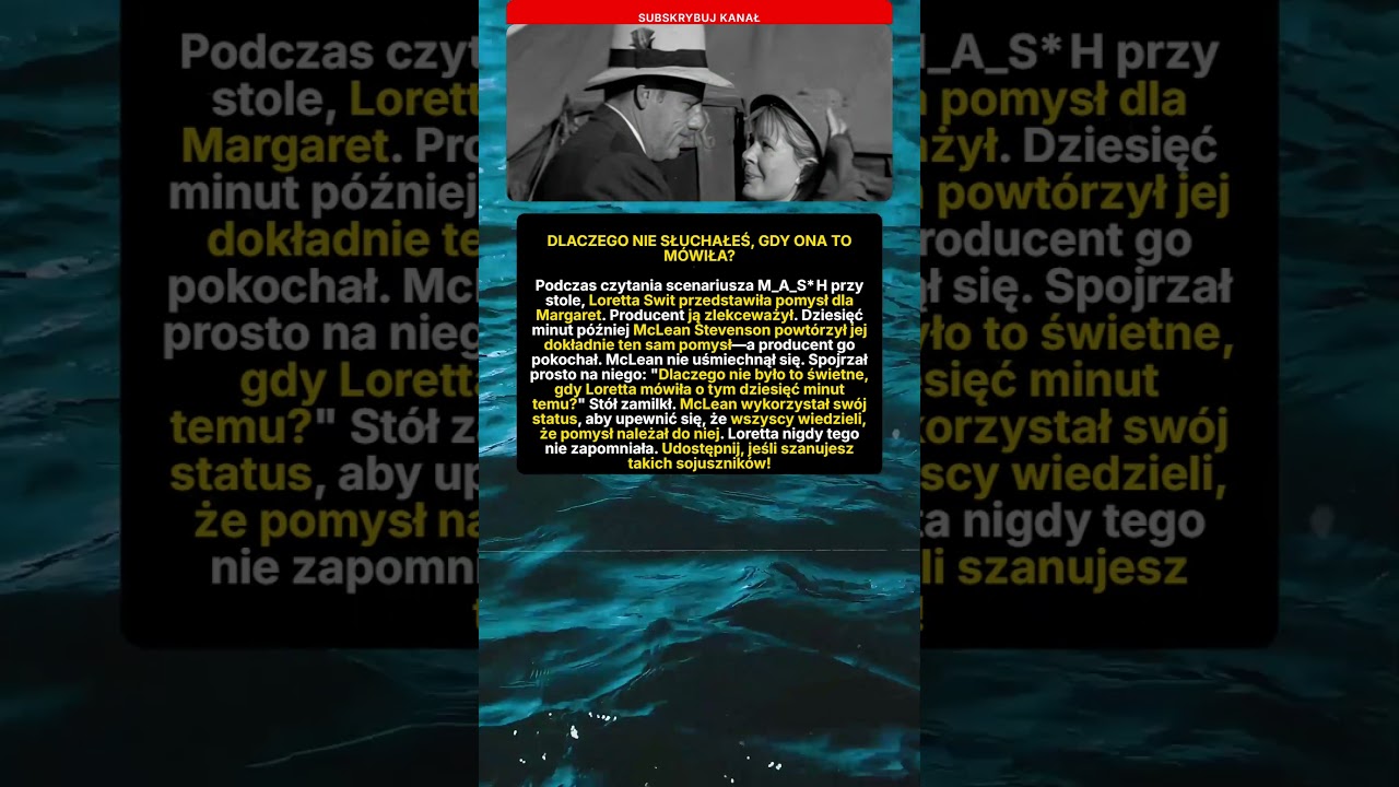 McLean wspiera Lorettę na planie