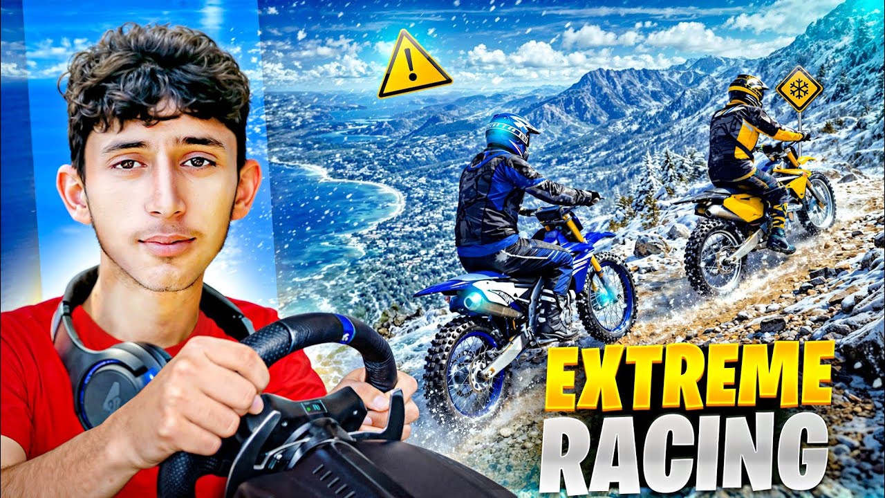 🚸​I TRIED BIKE RACING WITH A STEERING WHEEL?! (IMPOSSIBLE) 🤯