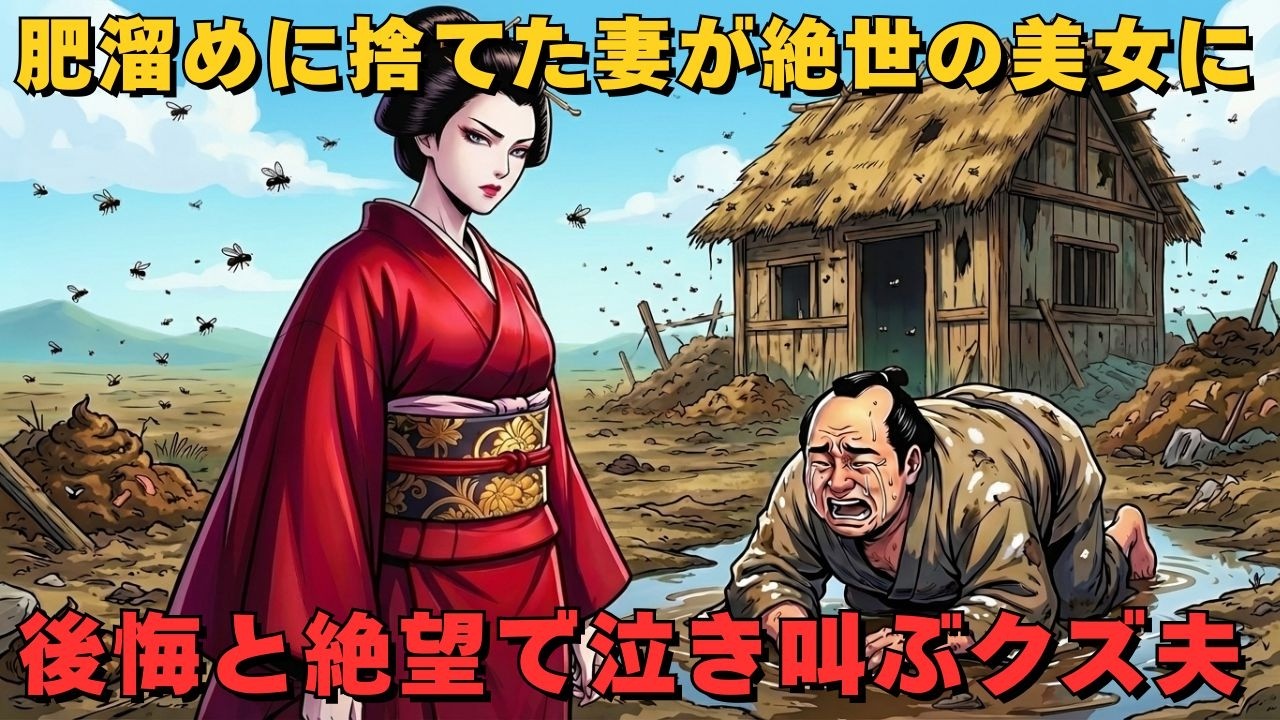 肥溜めに捨てた妻が絶世の美女に! クズ夫が土下座で泣き叫ぶ衝撃の末路！｜野談｜昔話｜いきさつ｜笑い話 | 戦国時代