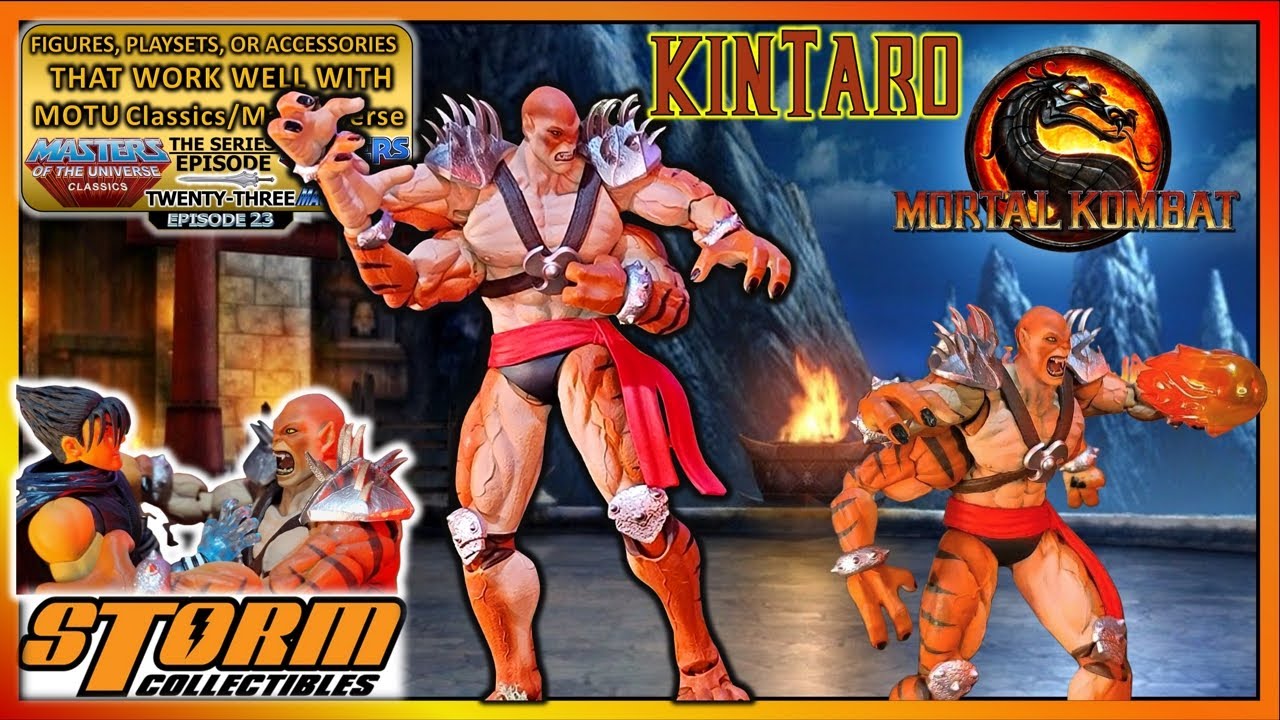 Kintaro Mortal Kombat Storm Collectibles Four Armed Action Figure Review FPATW with MOTU Episode 23