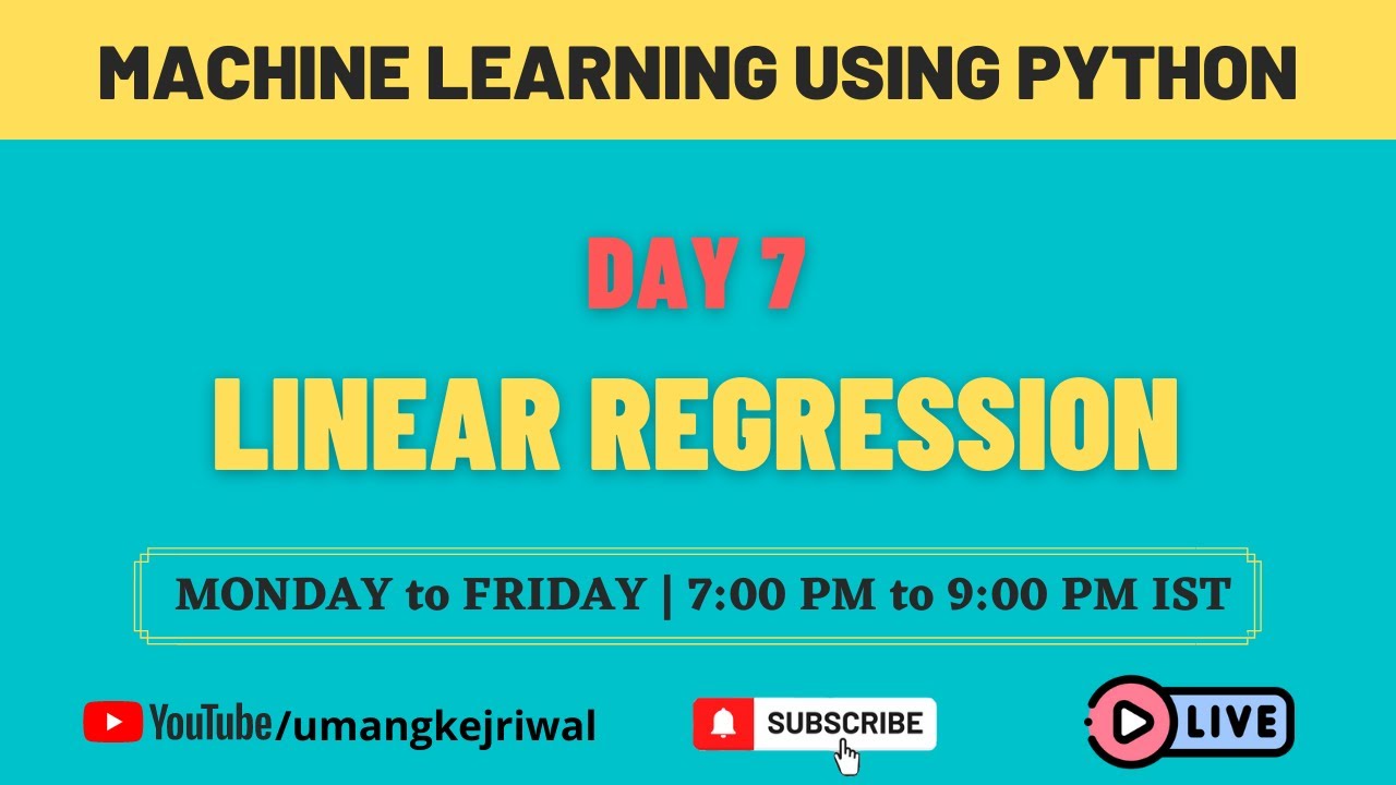 Day 7 - Machine Learning Using Python - Linear Regression - Salary Prediction