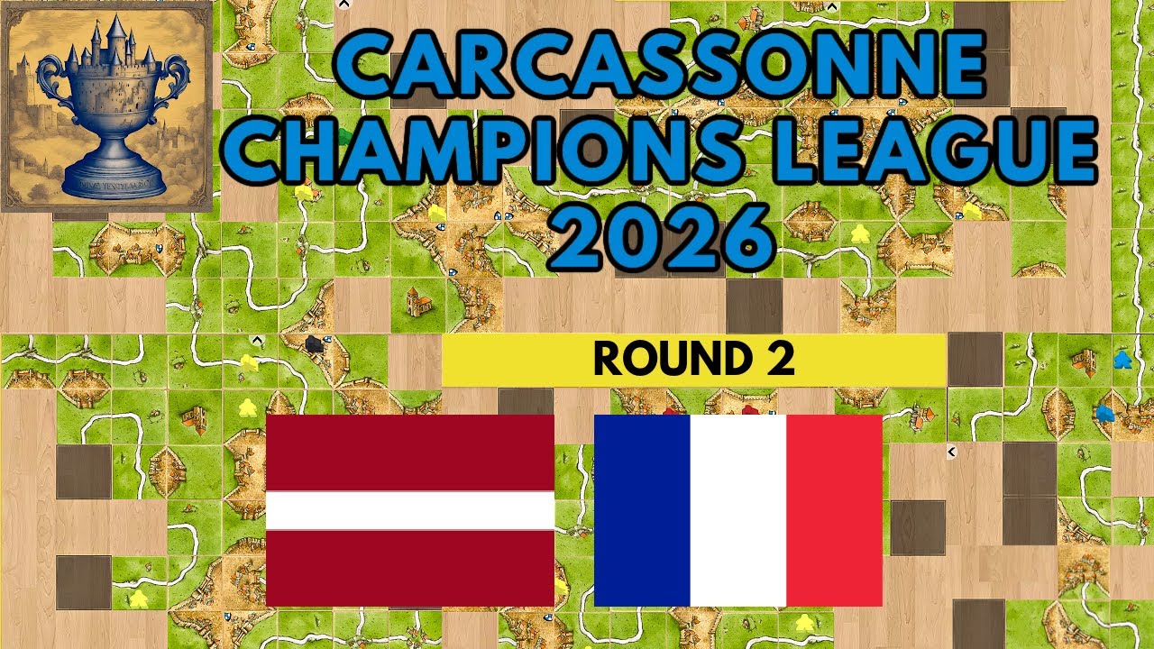 HIGHEST Rated Player Online in Action (Carcassonne Champions League 2026 Round 2 Day 1)