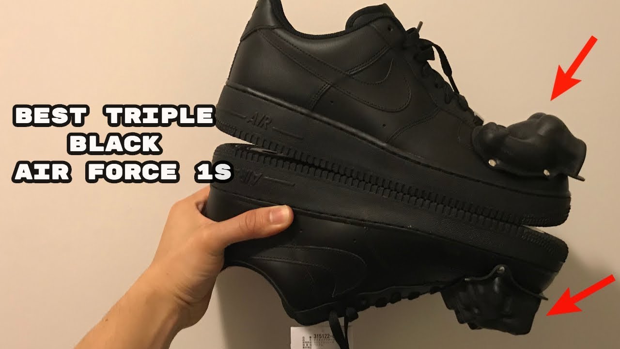 BEST BLACK NIKE AIR FORCE 1 | CDG DINOSAUR Air Force 1 + ON FEET
